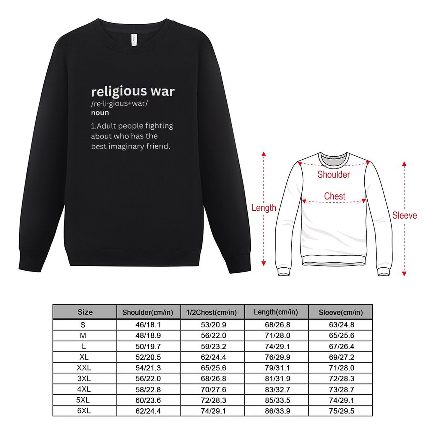 Religious War-sweatshirt