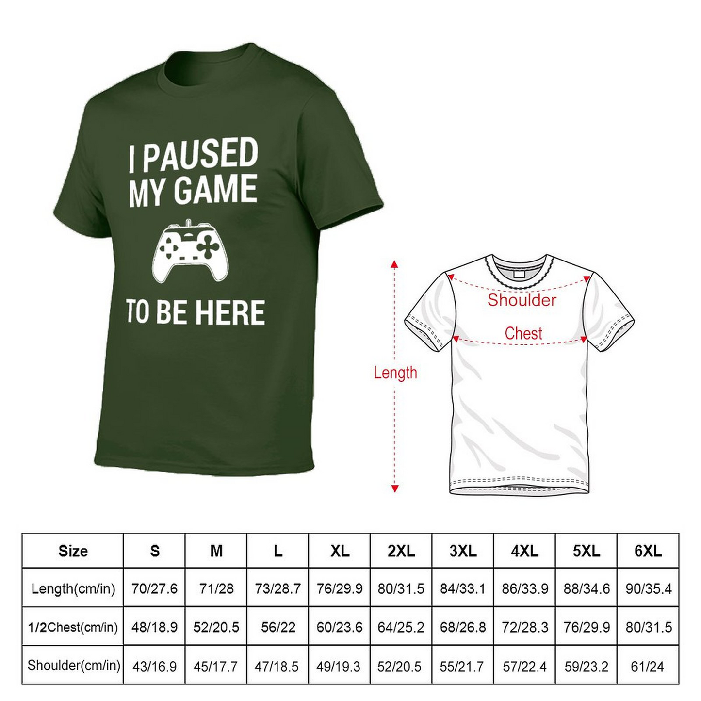 Paused My Game to Be Here T-shirt