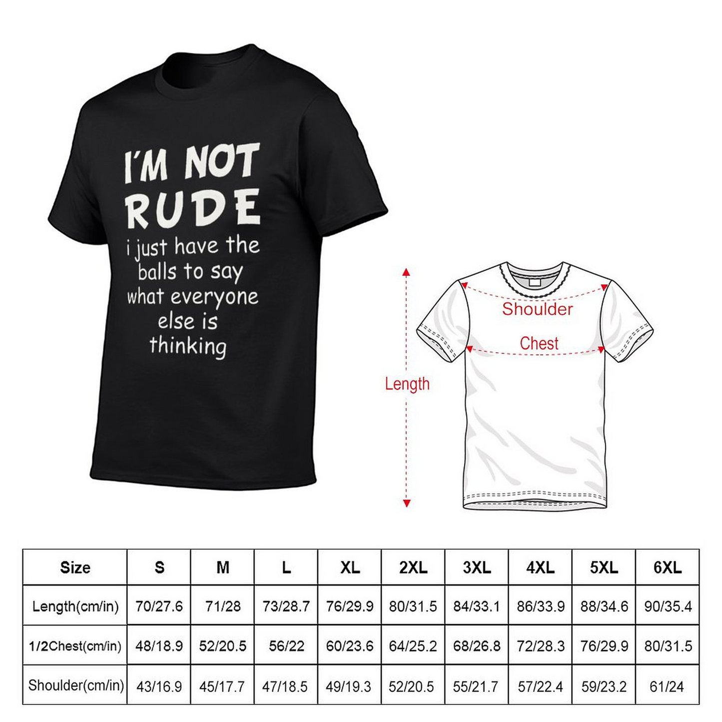 I'm Not Rude T-shirt